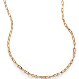 Monica Vinader Deco Paper Clip Chain Necklace NWT